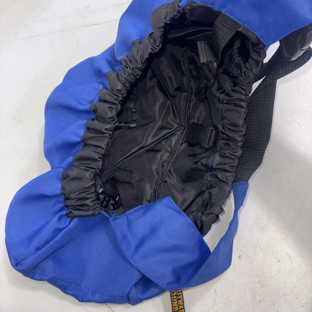Outward Hound Dog Backpack Blue Sling Saddle Bag Pet Travel Gear Hiking Carrier